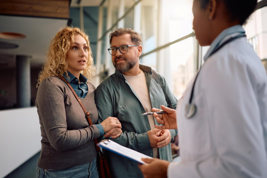 Couple at doctor's appointment 